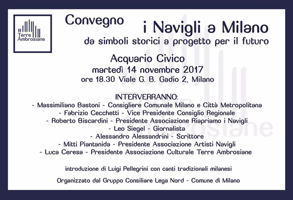 Eventi 2017 – I Navigli a Milano